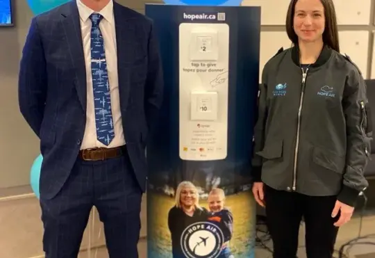 YQM and Hope Air partner, supporting travel for medical access