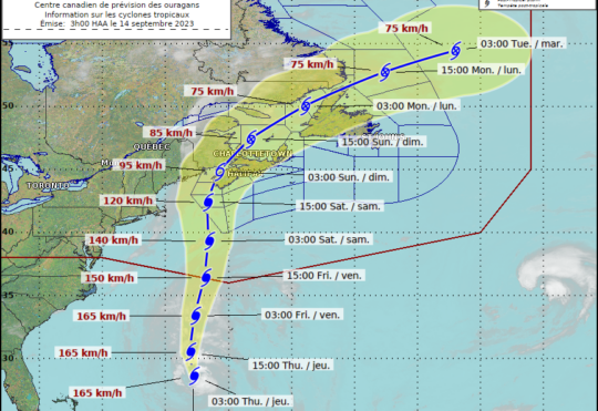 Watches now in effect for N.S. and N.B. as Hurricane Lee continues north