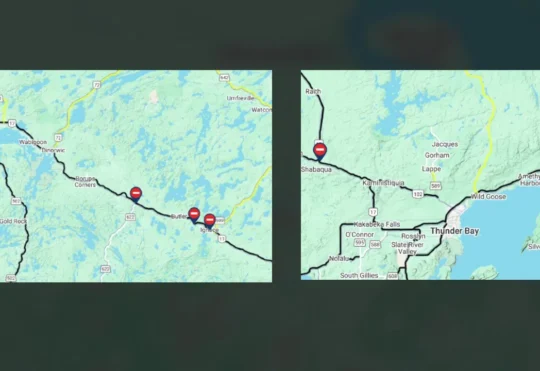 Highway 17 closures impact travel near Ignace and Thunder Bay
