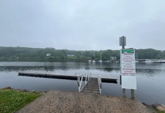 Floating dock at Shipyards Landing replaced after fire