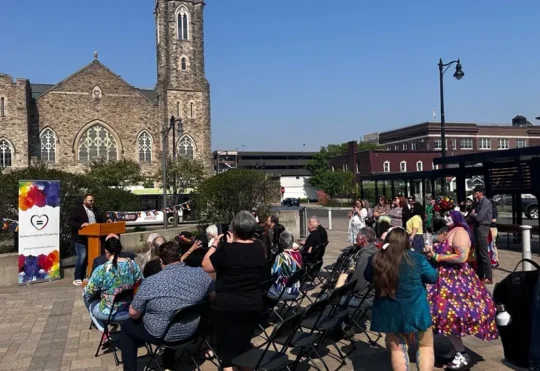 Flag raising at city hall launches Pride Month in Thunder Bay