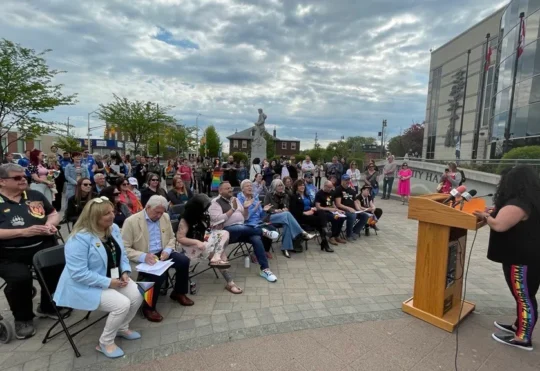 Pride Month kicks off with flag raising at city hall