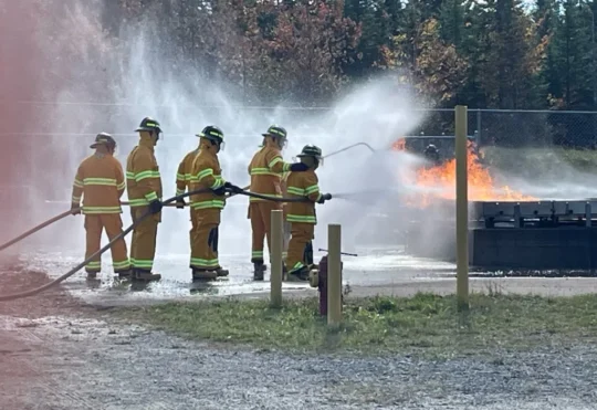 Live fire training trailers to prepare crews across the province