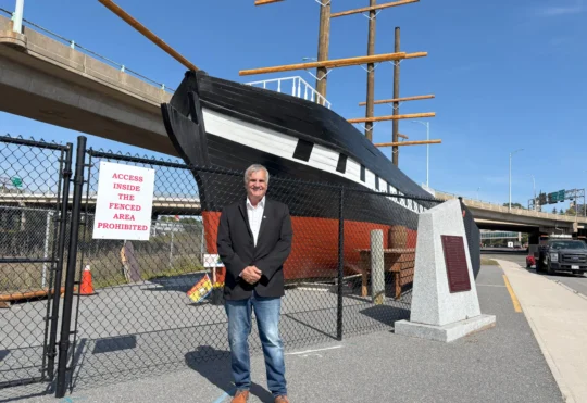 The Marco Polo finally returns to port