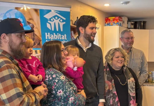 2 homes built by Habitat for Humanity with provincial support
