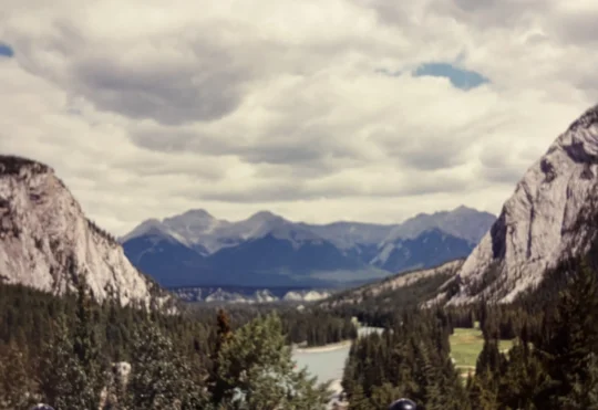 Serious rockslide at Banff National Park in Alberta