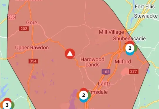 More than 10,000 with power due to wind and rain storm
