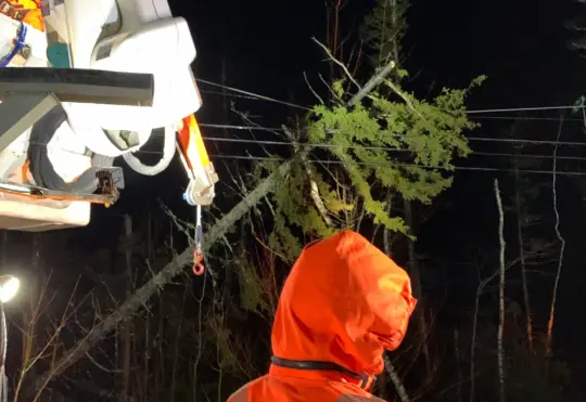 Power crews getting in position for strong pre-holiday storm