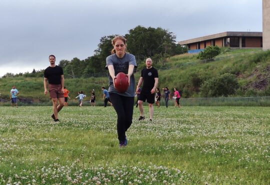 First Australian rules football team in N.B.