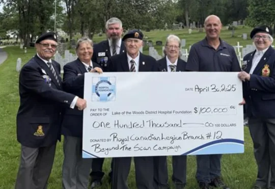 Kenora Legion provides Beyond the Scan with $100,000