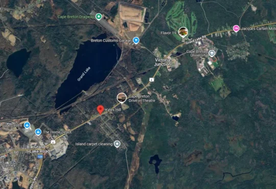 Small wildfire burning near Sydney in Cape Breton