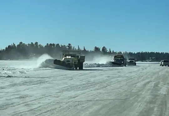 Ice road to Windego Island now open