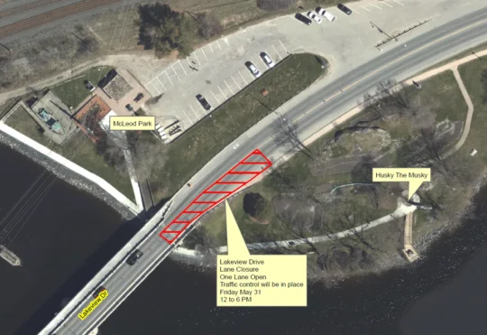 Delays planned for Lakeview Drive Friday afternoon