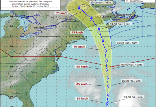 Philippe expected to bring wind, rain to Nova Scotia