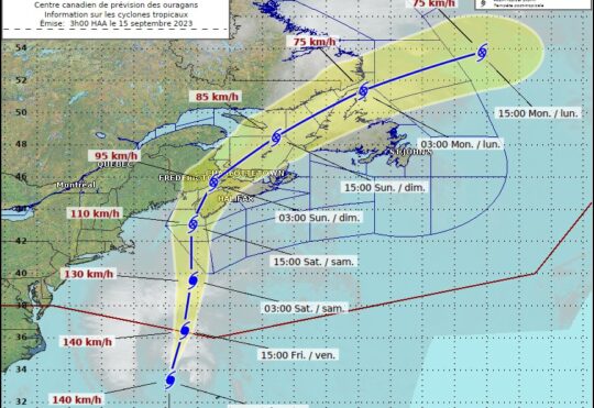 Hurricane watch for western N.S. as Lee approaches