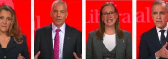 Liberal leadership candidates square off in French debate
