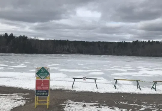 Lily Lake ice surface closed for the season