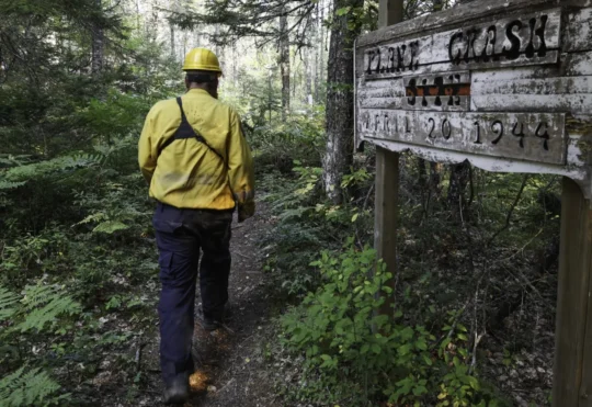 Wildfire crews protect historic memorial near West Dalhousie