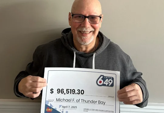 Thunder Bay residents wins $96,519 through Lotto 6/49