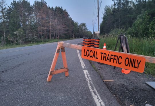 Section of Mapleward Road closed today