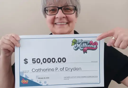 Merry Millions winner in Dryden