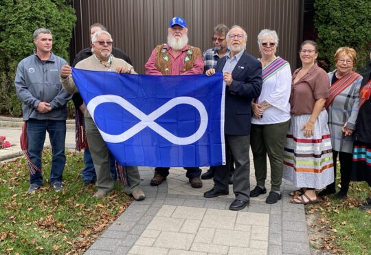 Metis flag flies in Fort Frances