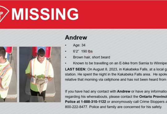 OPP still searching for missing cyclist