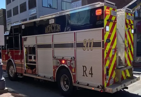 Vehicle hits mini-home, fire breaks out