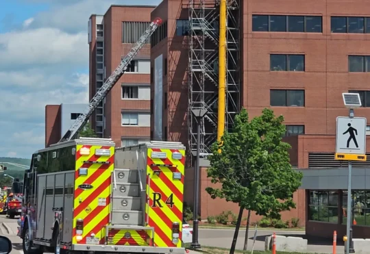 Small fire on Moncton Hospital roof