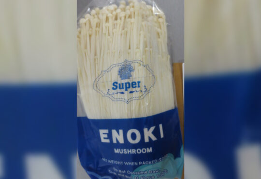 Super brand Enoki mushroom recalled