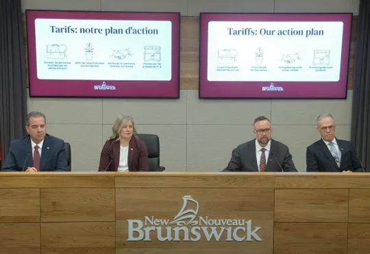 N.B. unveils response plan to U.S. tariffs