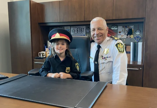 Saint John student becomes police chief for a day