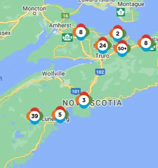 Scattered outages in N.S following big wind