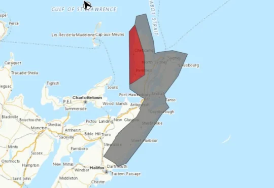 Weather warnings for northeast N.S., Cape Breton