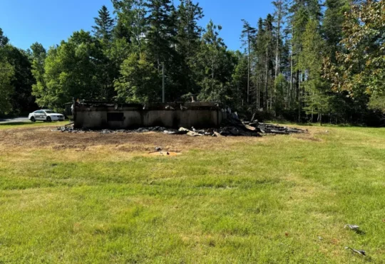 RCMP investigate fire in Oak Haven area