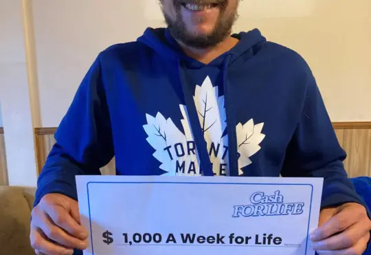 Nipigon man wins $1,000 a week for life
