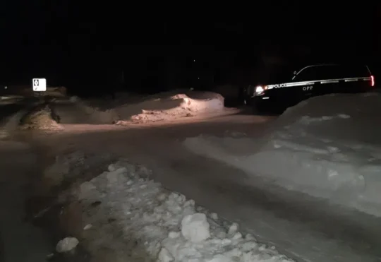 Ignace Police office almost hit by a drunk driver