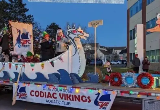 Who were the Greater Moncton Santa Claus parade winners?