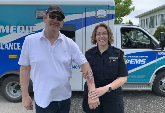 Paramedic a part of saving the same mans life 12 years apart