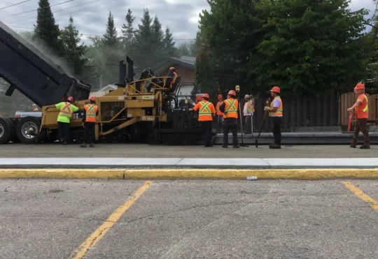 Road closures due to paving in Sioux Lookout