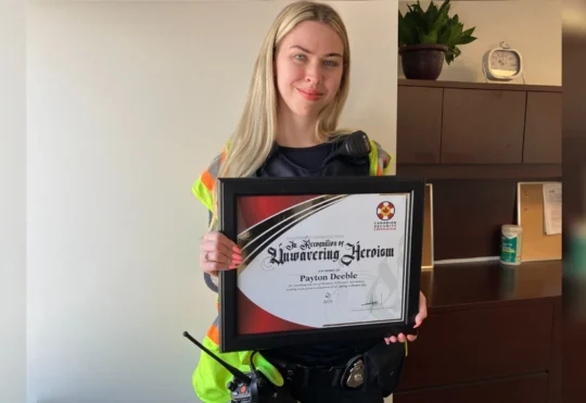 Halifax bridge officer awarded for saving life on Macdonald