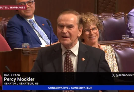 N.B. Senator Percy Mockler to retire on Sunday