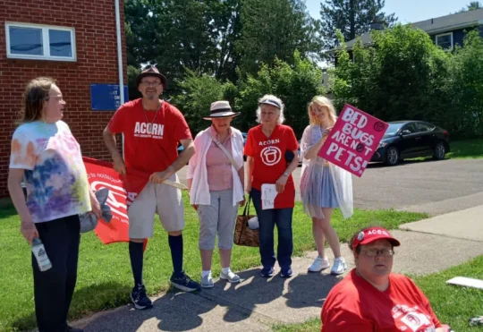 Bedbug complaints prompt ACORN rally for tenants rights