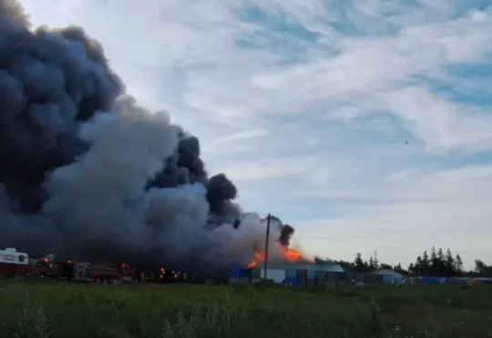 Fire at Cap-Acadie fish plant