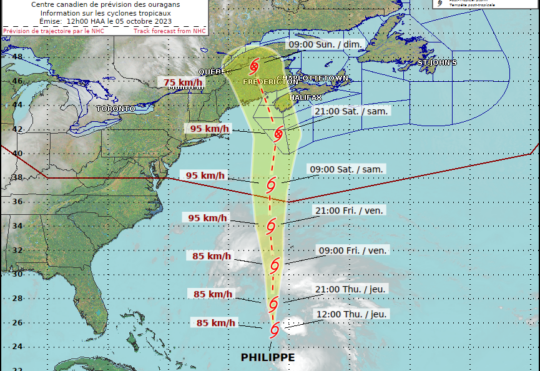 Tropical Cyclone Information statement issued for Philippe