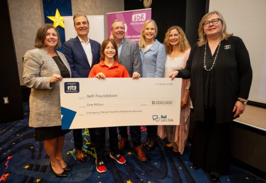 $1 million to IWK Foundation from Bell Let’s Talk