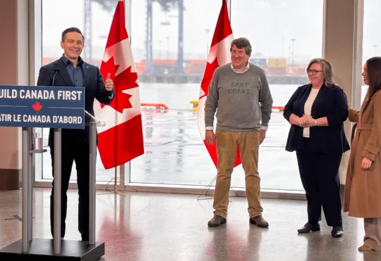 Pierre Poilievre comments on Canada-U.S. trade war in N.B.