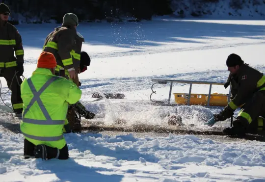 Taking Polar Dip in Dorchester for New Year’s Day
