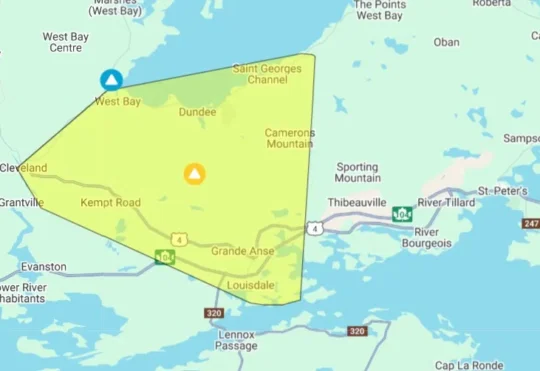 Nearly 900 without power near Port Hawkesbury