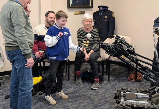 HRP names bomb squad robot in honour of visually impaired boy